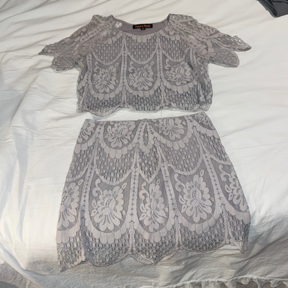 Two piece lace set